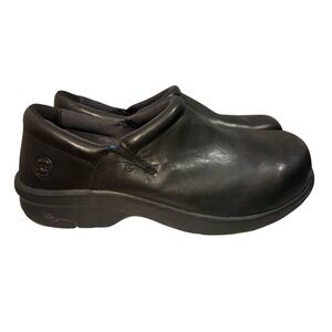 Timberland PRO Renova Professional Black Leather Clogs ESD Womens 10W 87528